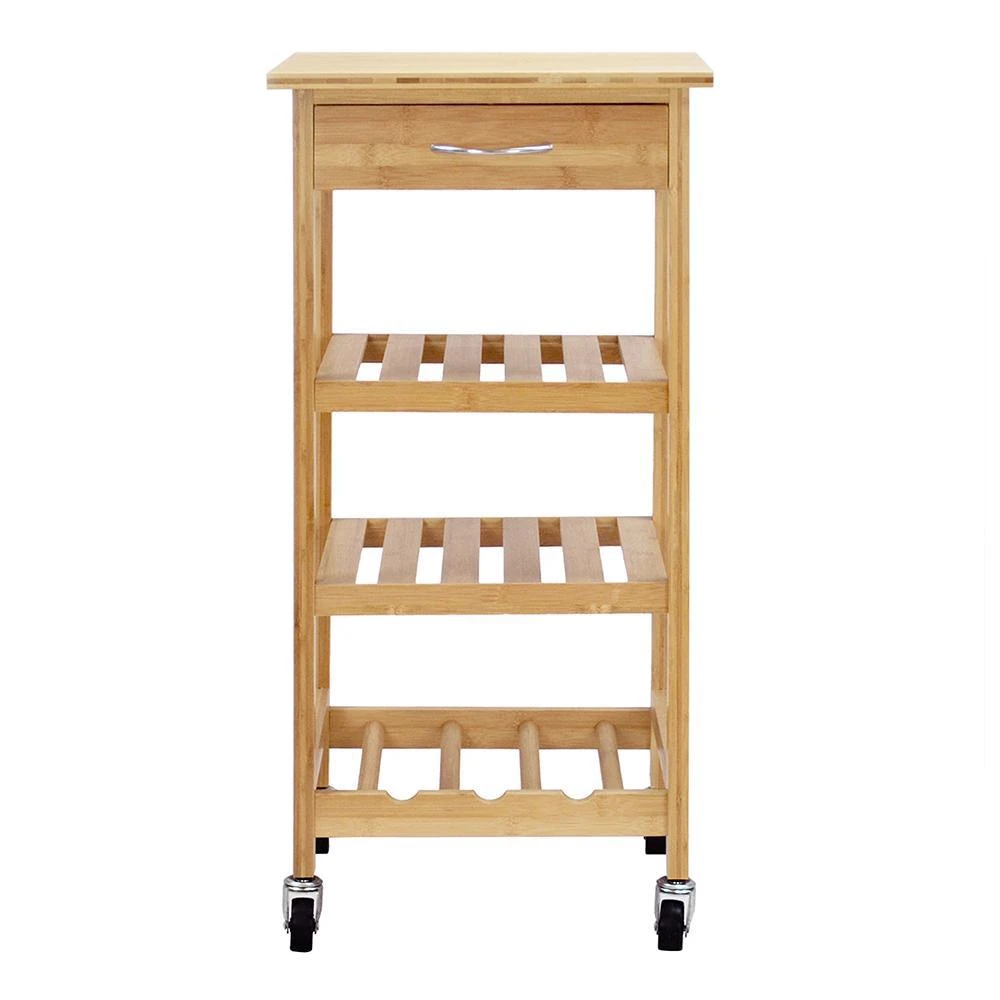 商品Oceanstar|Bamboo Kitchen Trolley,价格¥708,第1张图片