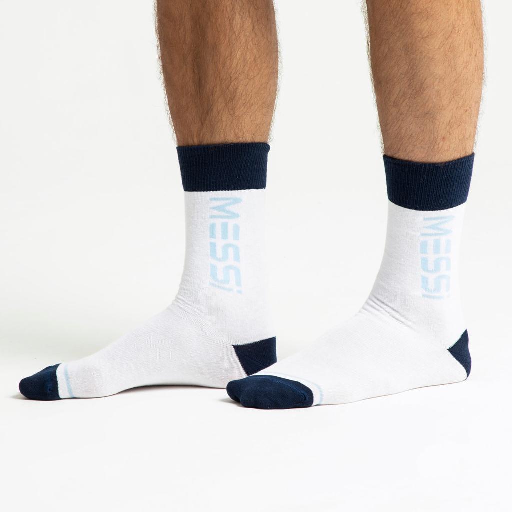 Messi White Side Logo Calf Socks商品第1张图片规格展示