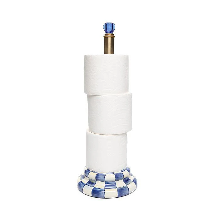 商品MacKenzie-Childs|Royal Check Enamel Toilet Tissue Holder,价格¥741,第2张图片详细描述