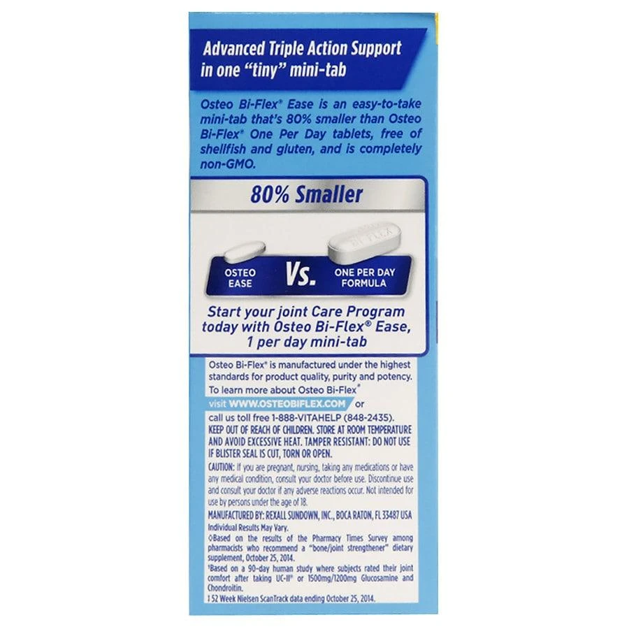 商品Osteo Bi-Flex|Ease Advanced Triple Action, Mini Tablets,价格¥237,第4张图片详细描述