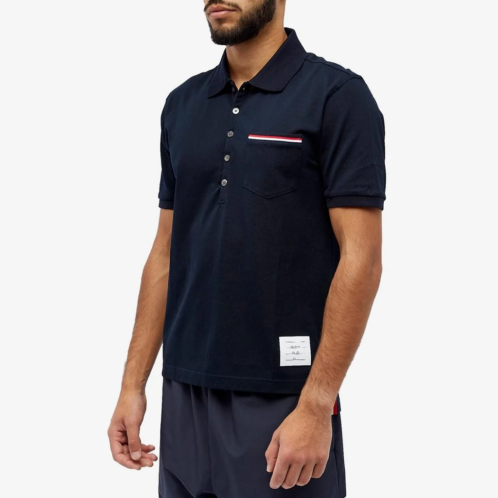 商品Thom Browne|Thom Browne Mercerised Pique Pocket Polo,价格¥2057,第2张图片详细描述