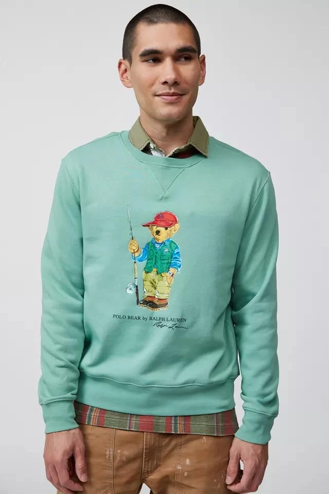 商品Ralph Lauren|Polo Ralph Lauren Fishing Bear Crew Neck Sweatshirt,价格¥638,第1张图片