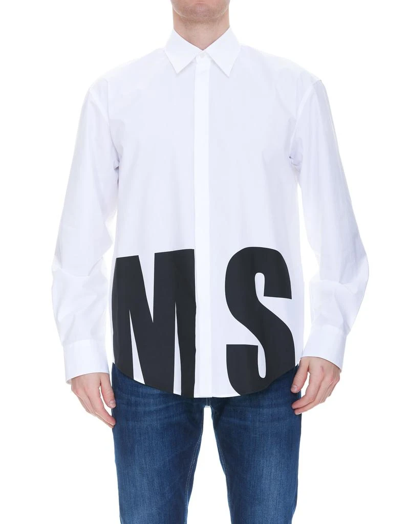 商品MSGM|MSGM Poplin Shirt With Maxi Logo,价格¥1864,第1张图片