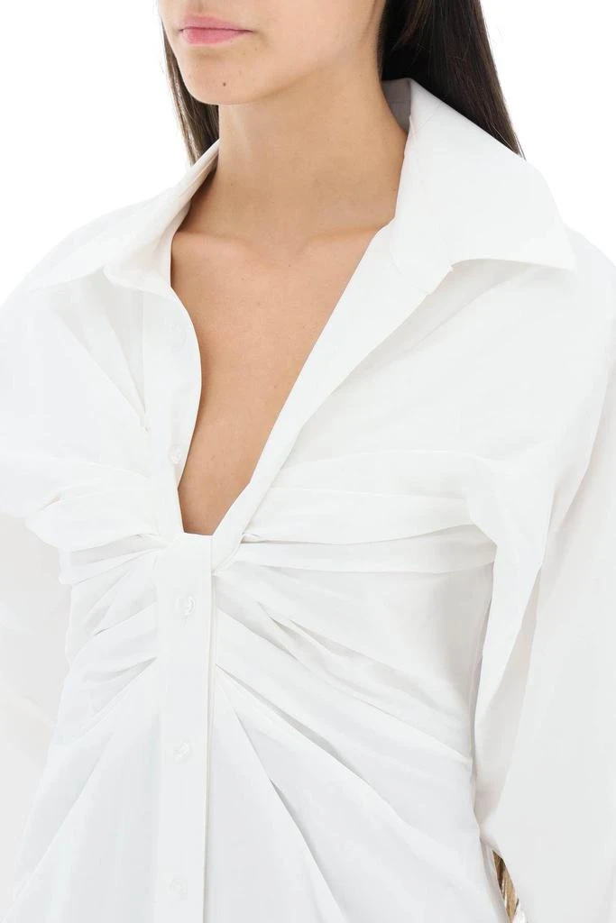 商品Alexander Wang|POPLIN SHIRT WITH KNOT PLACKET,价格¥1056,第5张图片详细描述