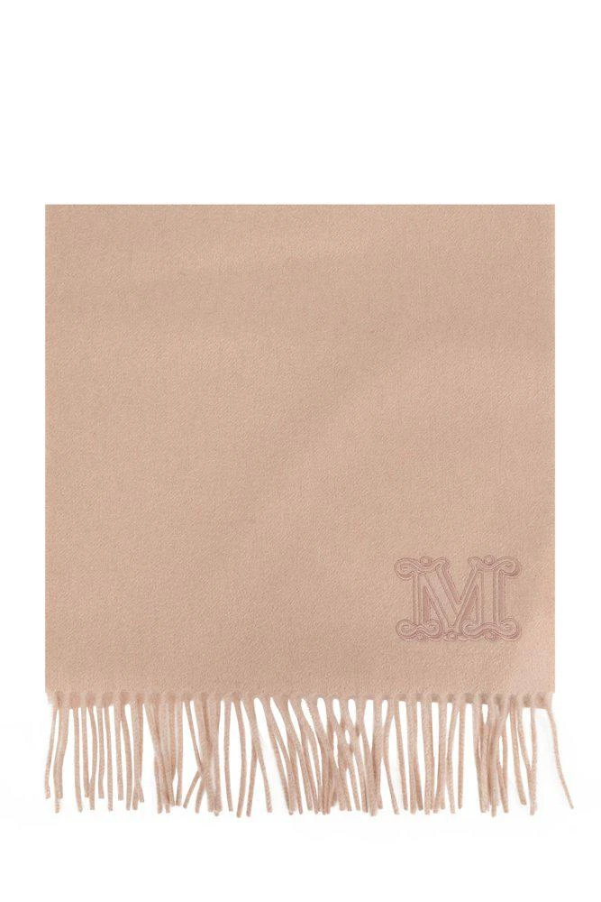 商品Max Mara|Max Mara Logo Embroidered Scarf Edge Scarf,价格¥2056,第1张图片