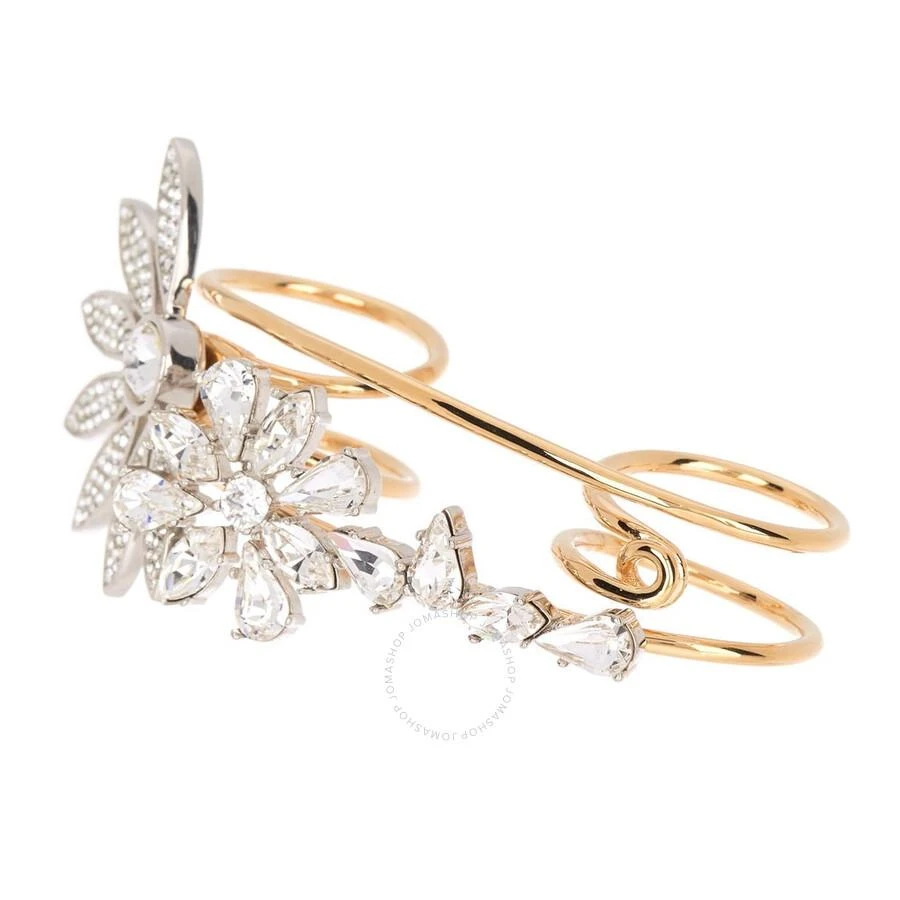 商品Burberry|Rhinestone Flower Adjustable Open Wire Ring,价格¥556,第1张图片