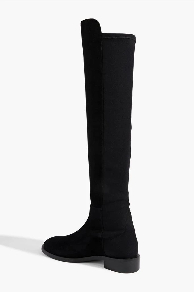 商品Stuart Weitzman|Keelan microstretch and suede over-the-knee boots,价格¥2078,第3张图片详细描述