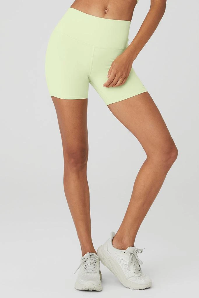 商品Alo|5" Airbrush High-Waist Biker Short - Iced Green Tea,价格¥534,第1张图片