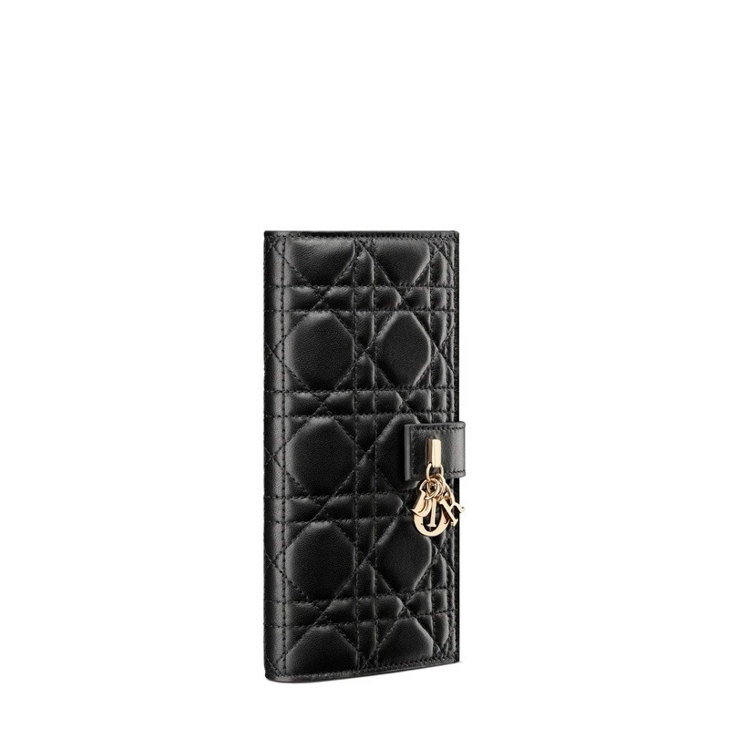 商品Dior|Dior 迪奥My Dior系列女士黑色羊皮钱包,价格¥6676,第4张图片详细描述