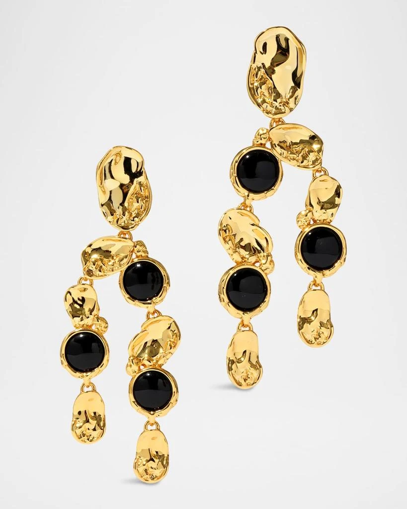 商品Alexis Bittar|Brut Onyx Coin Chandelier Earrings,价格¥2902,第1张图片