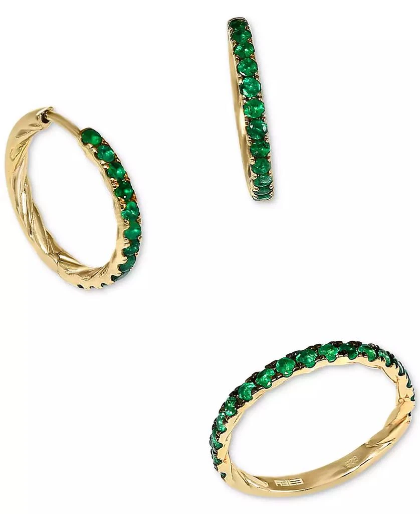 商品Effy|EFFY® Ruby Stack Band (1/2 ct. t.w.) in 14K Rose Gold-Plated Sterling Silver (Also available in Emerald and Sapphire),价格¥3021,第4张图片详细描述