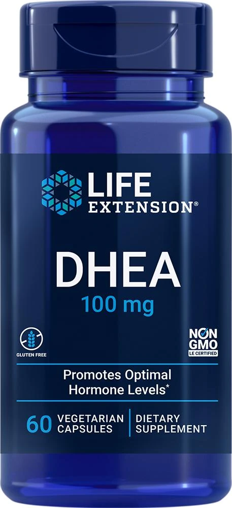 商品Life Extension|Life Extension DHEA, 60 - 100 mg (100 mg, 60 capsules, Vegetarian),价格¥125,第1张图片