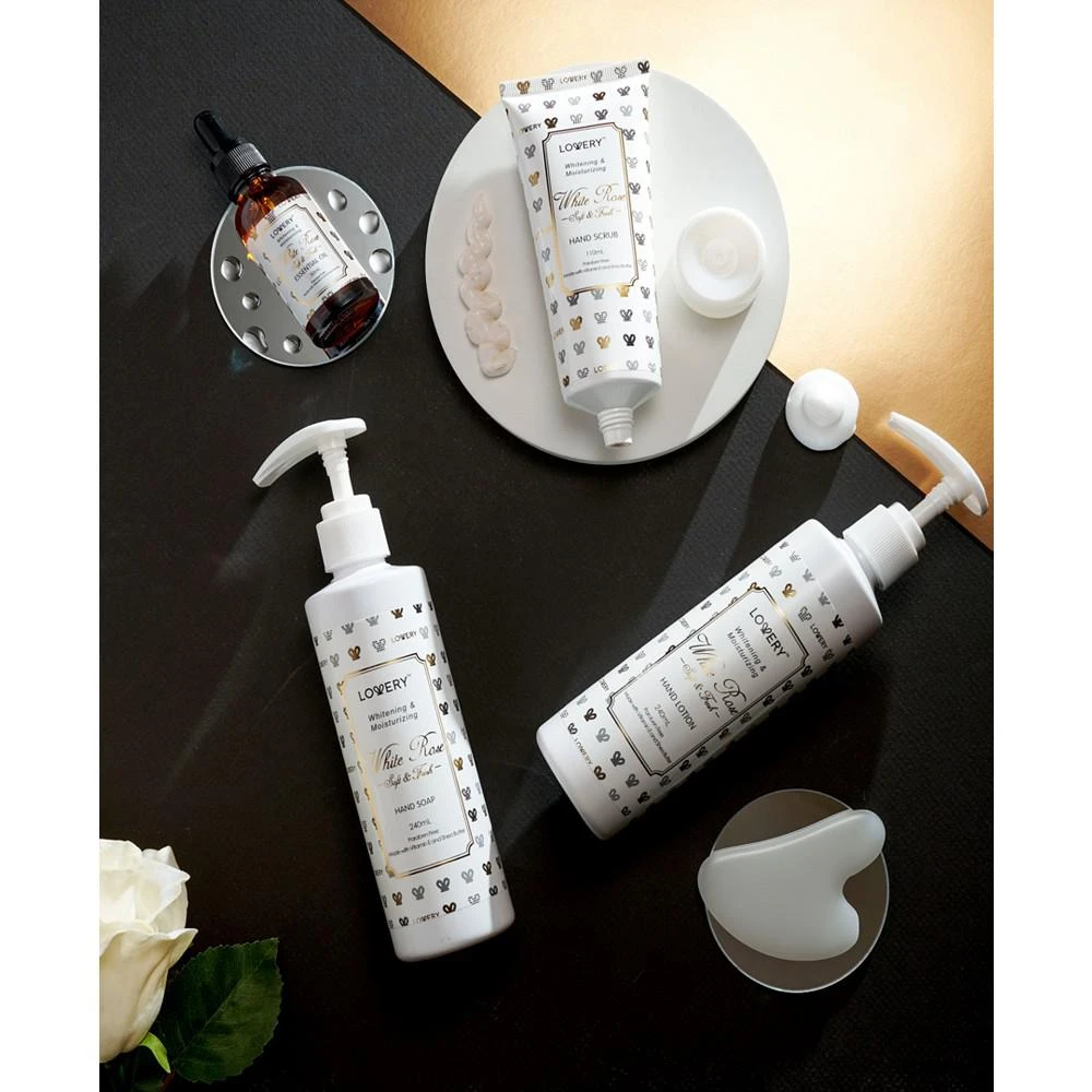 商品Lovery|Body Care Gift Set, White Rose Hand Creams Kit, Home Spa Self Care with Tote Bag, 20 Piece,价格¥566,第3张图片详细描述