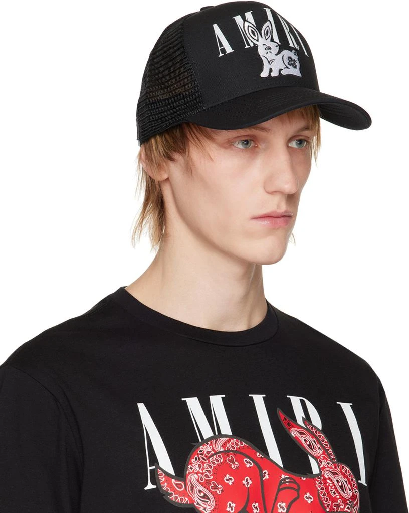 商品AMIRI|Black Bandana Rabbit Trucker Cap,价格¥2891,第2张图片详细描述