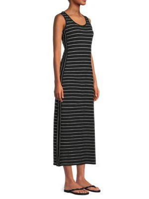 商品Max Studio|Stripe Maxi Tank Dress,价格¥120,第3张图片详细描述