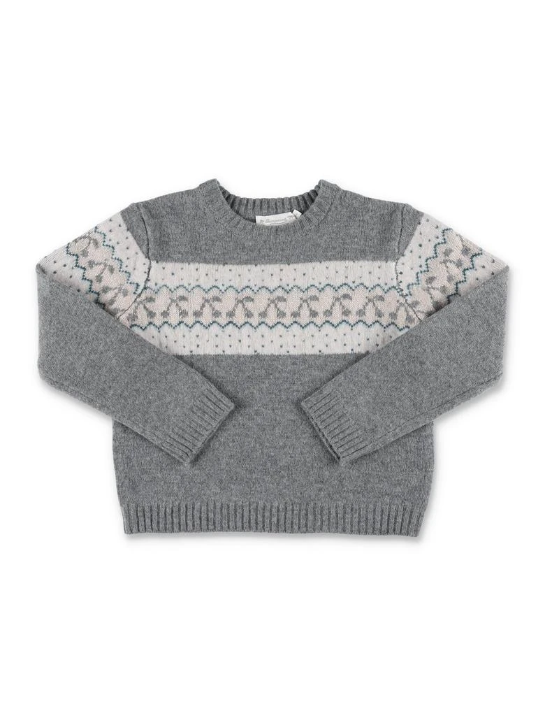 商品Bonpoint|Bonpoint Tinoa Patterned Intarsia Knitted Crewneck Jumper,价格¥1112,第1张图片