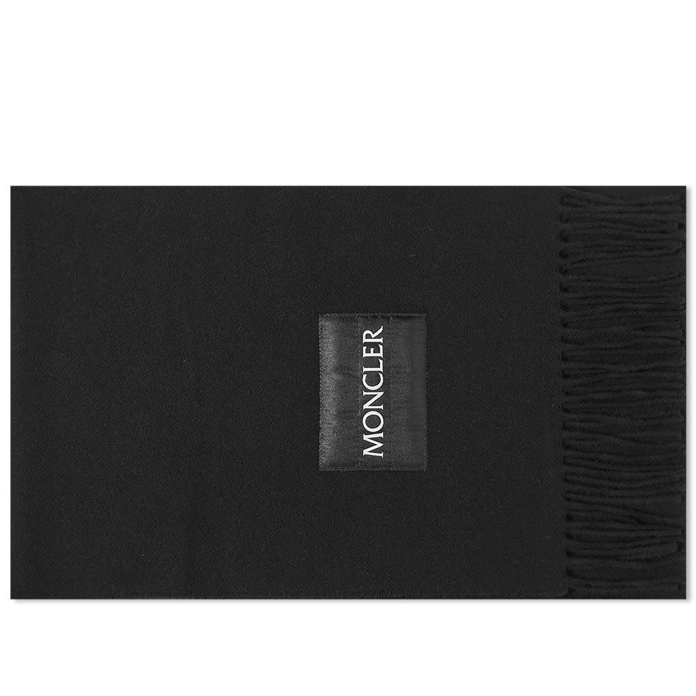 商品Moncler|Moncler Label Logo Scarf,价格¥2058,第1张图片