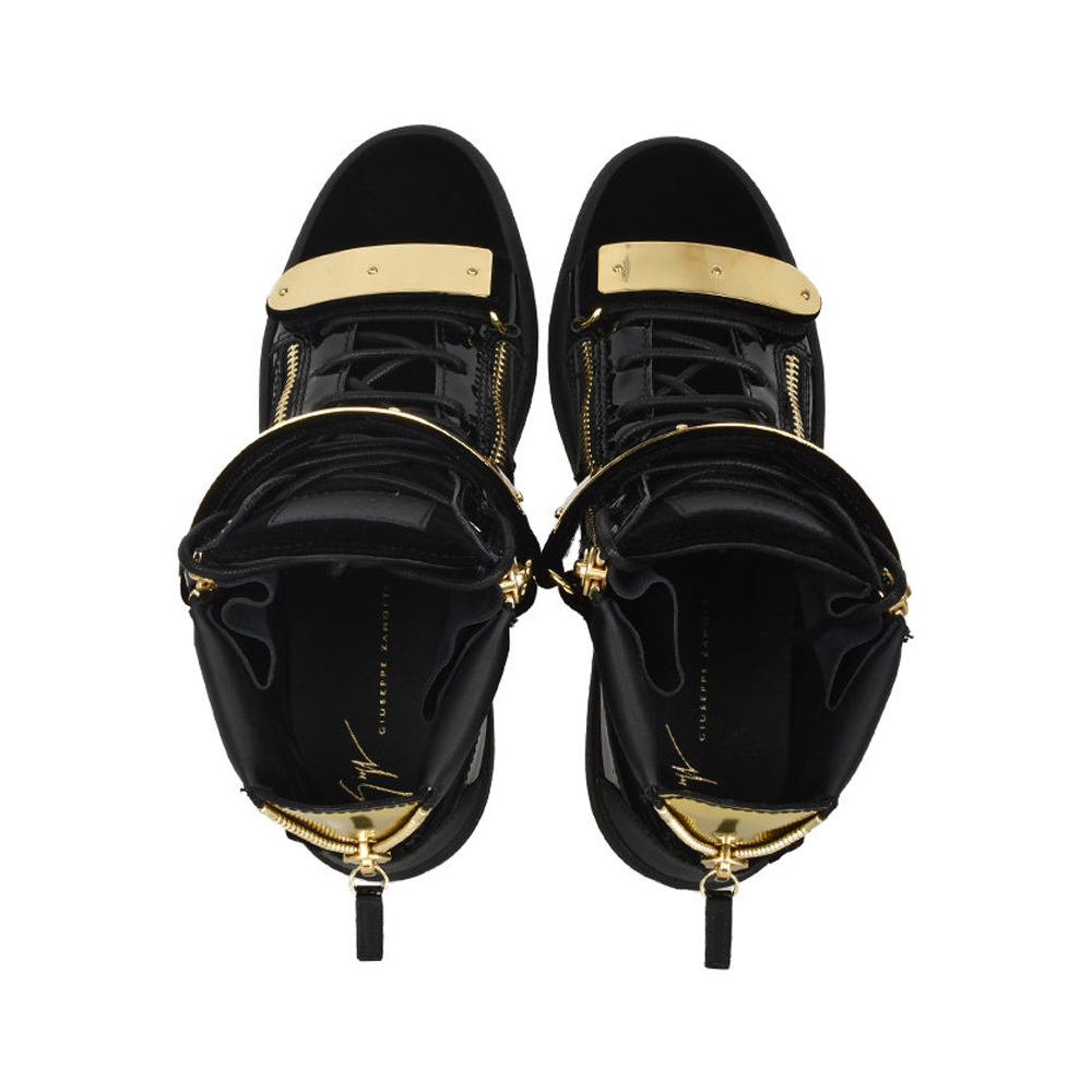 GIUSEPPE ZANOTTI 男黑色男士运动鞋 RU70017-VERO-NERO商品第4张图片规格展示