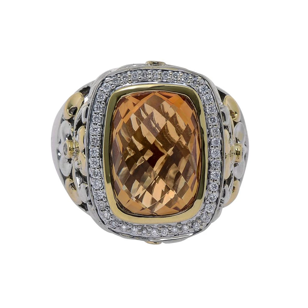 商品Charles Krypell|Charles Krypell Women's Sterling Silver and 18K Gold Ring,价格¥5232,第1张图片