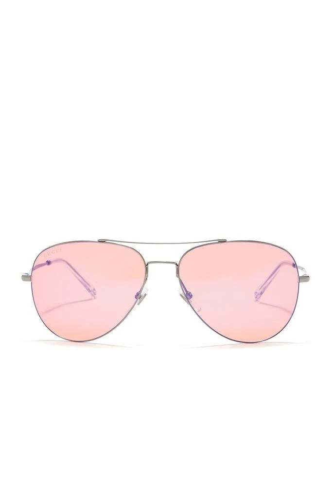 商品Gucci|59mm Aviator Sunglasses,价格¥984,第3张图片详细描述