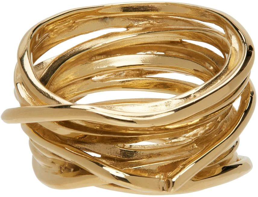 商品Completedworks|Gold 'Why Am I Here And Not Somewhere Else' Ring,价格¥2785,第4张图片详细描述