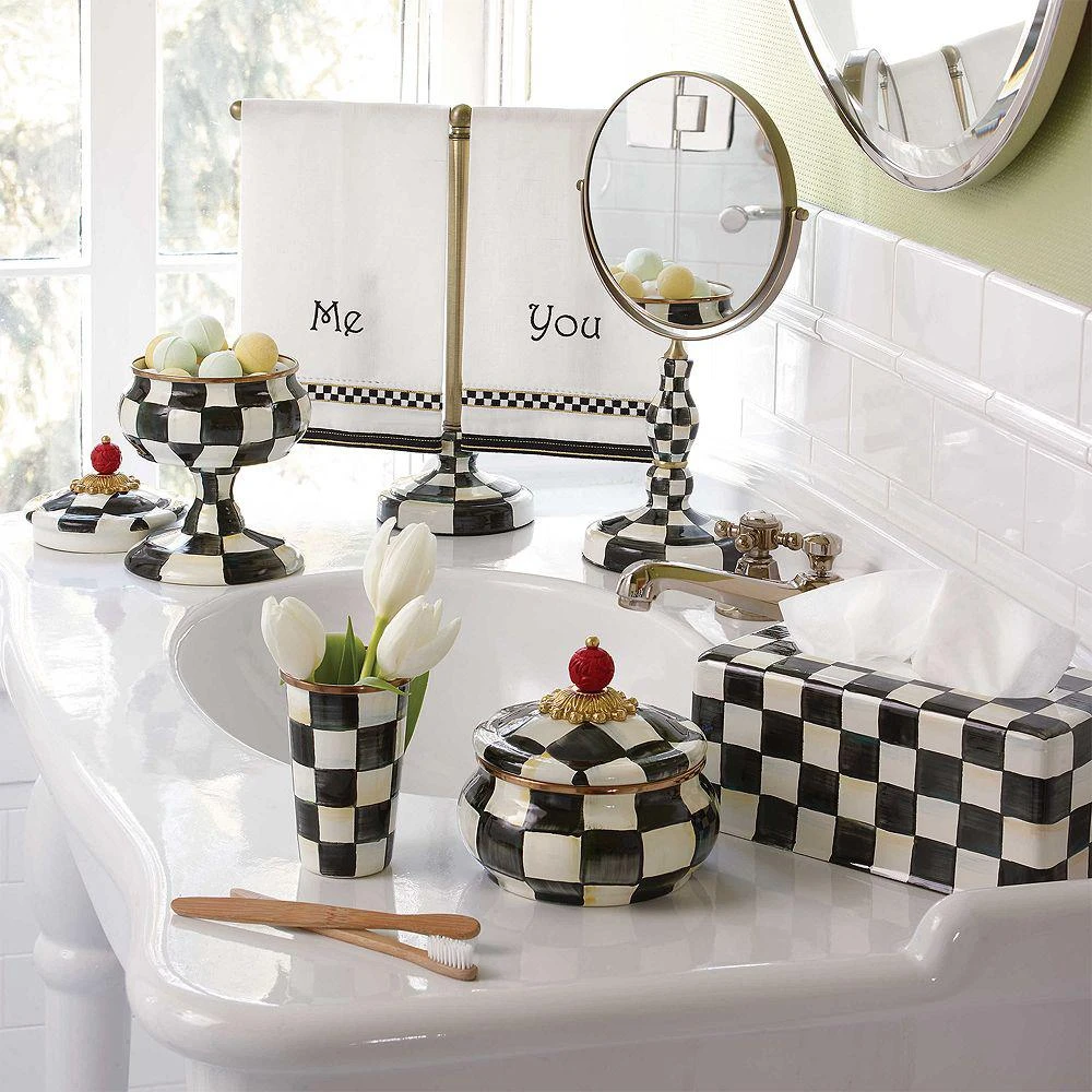 Courtly Check Enamel Toilet Tissue Holder 商品