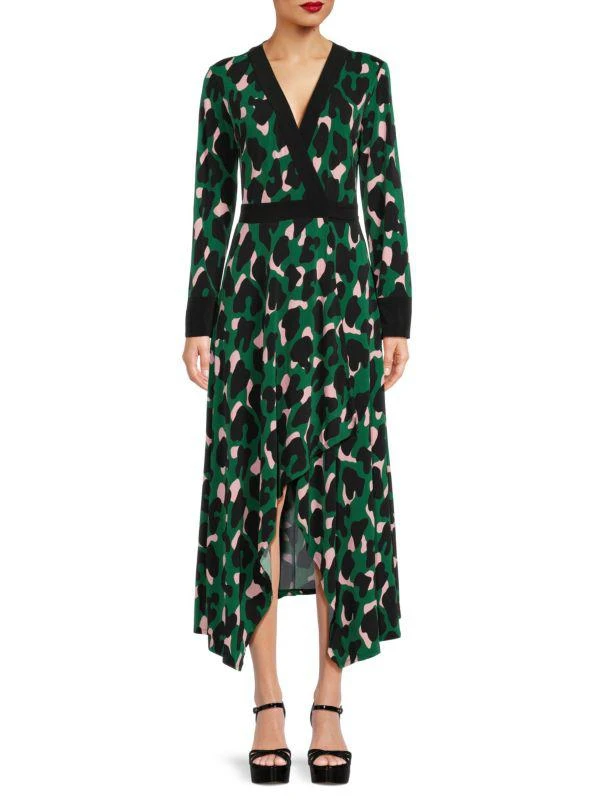 商品BCBG|Abstract Faux Wrap Dress,价格¥318,第1张图片