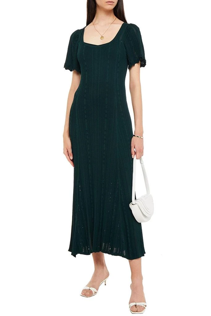 商品Sandro|Marly pointelle-knit midi dress,价格¥1350,第2张图片详细描述