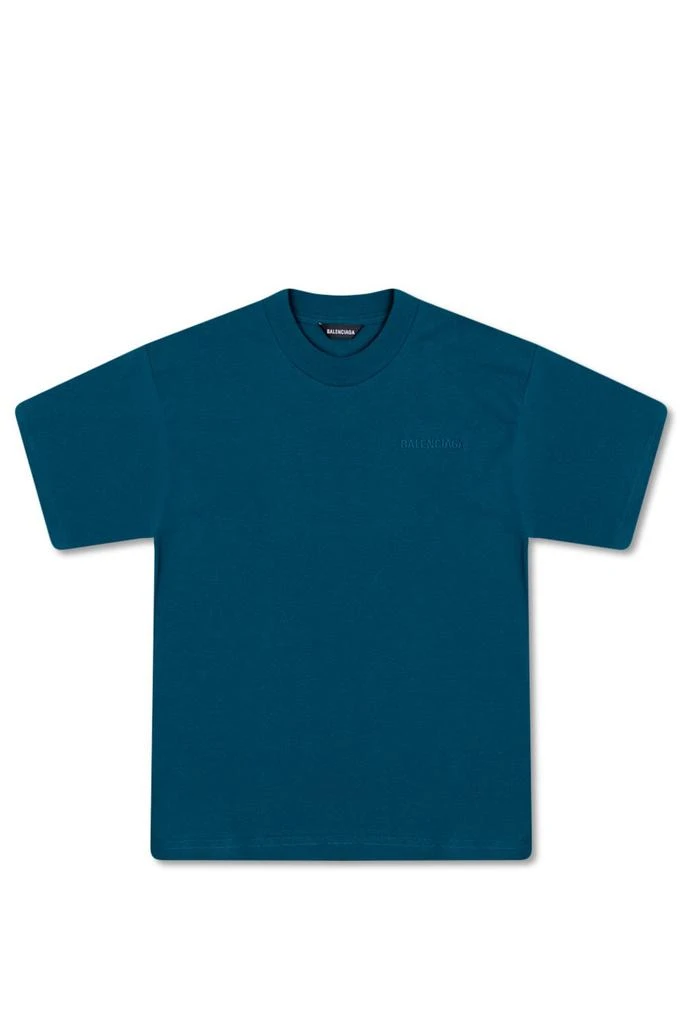 商品Balenciaga|Balenciaga Kids Logo Embroidered Crewneck T-Shirt,价格¥783,第1张图片