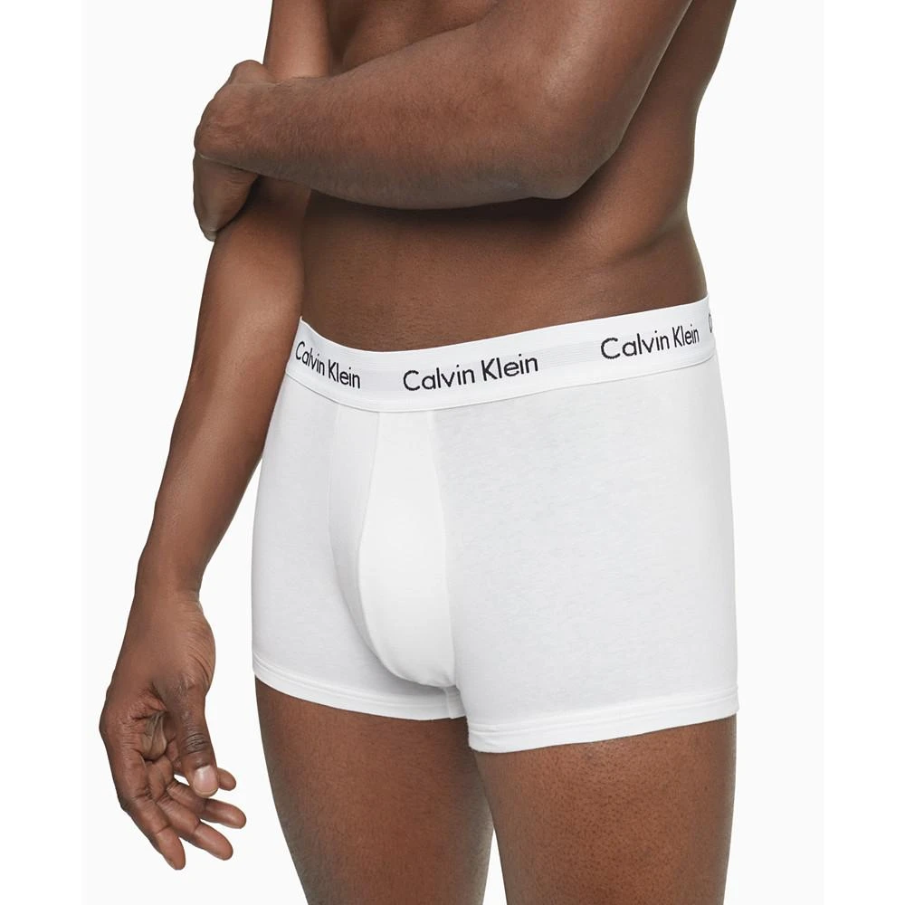 商品Calvin Klein|Men's 3-Pack Cotton Stretch Low-Rise Trunk Underwear,价格¥356,第4张图片详细描述