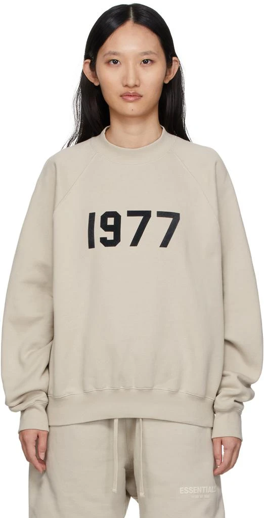 商品Essentials|Beige '1977' Sweatshirt,价格¥433,第1张图片