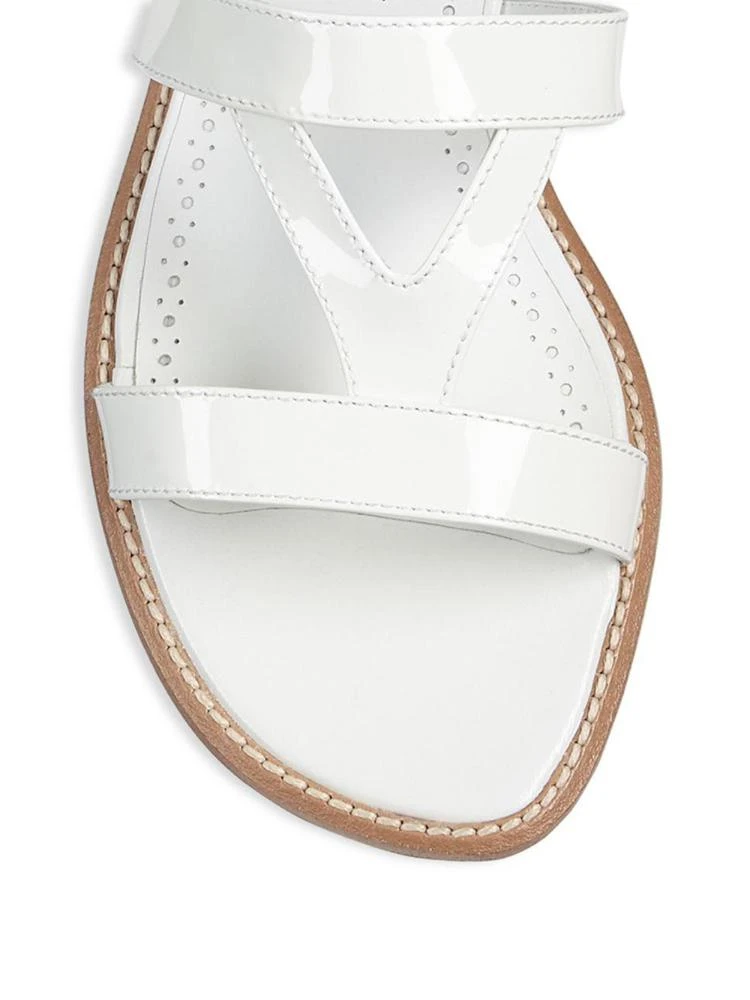 商品Manolo Blahnik|Manolo Blahnik - Fiondata Leather Slides,价格¥1955,第3张图片详细描述
