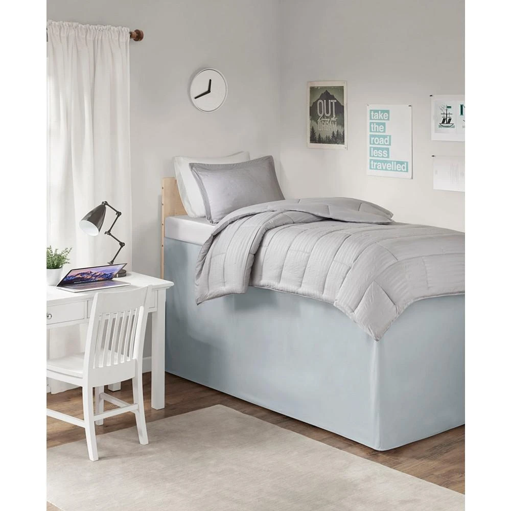 商品Intelligent Design|CLOSEOUT! Extended Dorm 36" Drop Bedskirt,价格¥223,第4张图片详细描述