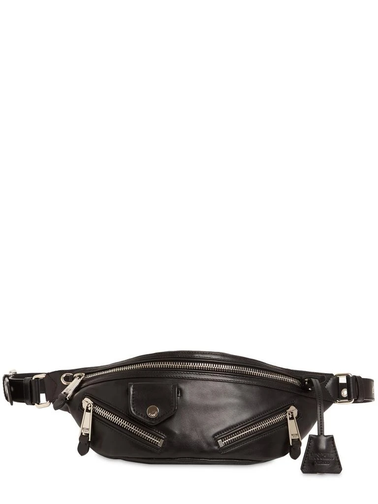 商品Moschino|Leather Biker Belt Bag,价格¥6595,第1张图片