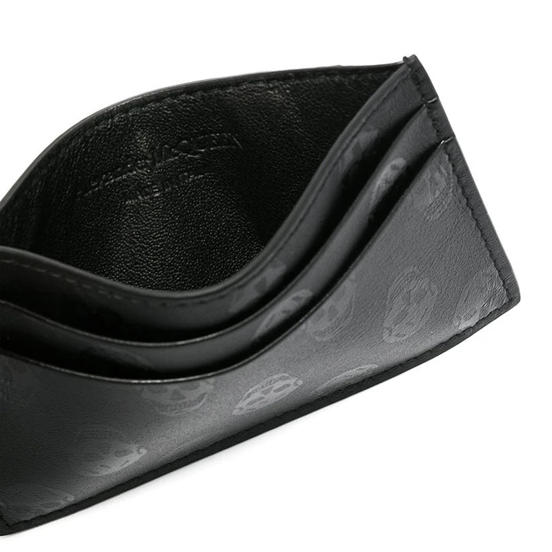 ALEXANDER MCQUEEN 亚历山大·麦昆 男士黑色小牛皮短款钱夹 602144-1AAAN-1000 商品