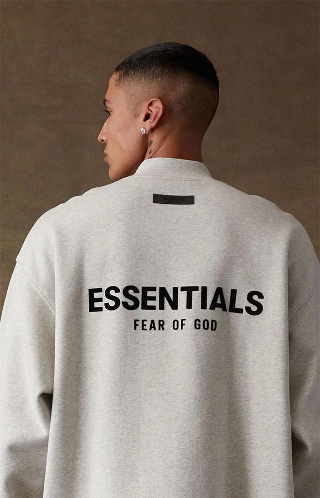 商品Essentials|Light Oatmeal Relaxed Crew Neck Sweatshirt,价格¥702,第5张图片详细描述