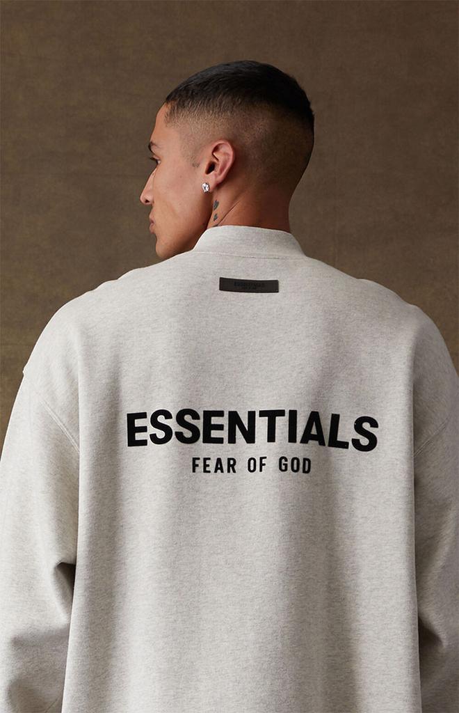 商品Essentials|Light Oatmeal Relaxed Crew Neck Sweatshirt,价格¥591,第7张图片详细描述