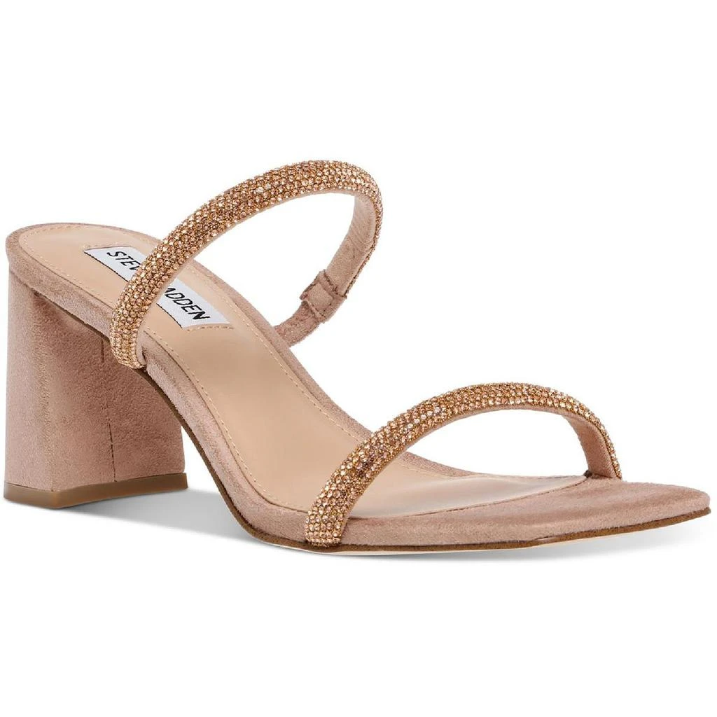 商品Steve Madden|Steve Madden Womens Lilah Faux Suede Slide Heels,价格¥131,第1张图片