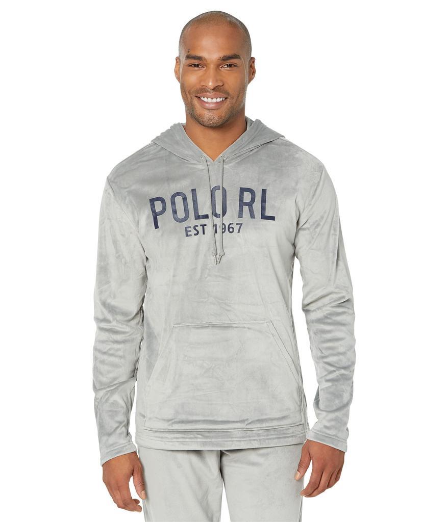 商品Ralph Lauren|Plush Velour Long Sleeve Hoodie,价格¥373,第1张图片