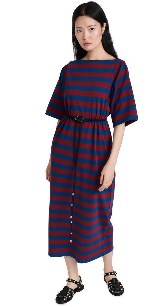 商品Tory Burch|Tory Burch 汤丽柏琦 平针织条纹连衣裙,价格¥1440,第1张图片