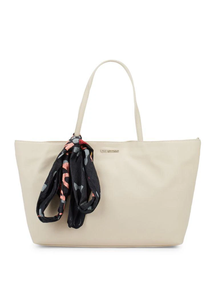 商品Moschino|Faux Leather Logo Tote,价格¥747,第1张图片