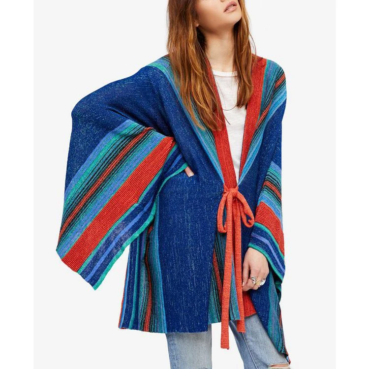 商品Free People|Striped Tie-Front Cardigan,价格¥345,第4张图片详细描述