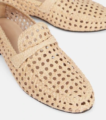 商品Loro Piana|Leon编织皮革乐福鞋,价格¥17640,第5张图片详细描述