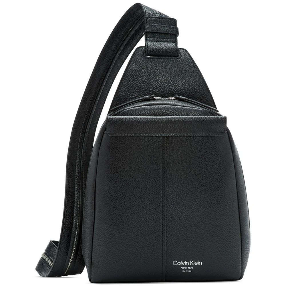商品Calvin Klein|Millie Convertible Leather Sling Bag, Backpack,价格¥1250,第1张图片
