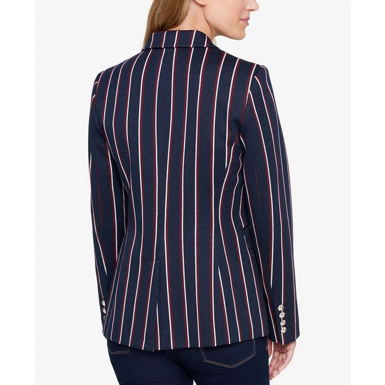 商品Tommy Hilfiger|Striped One-Button Blazer, Created for Macy's,价格¥284,第2张图片详细描述