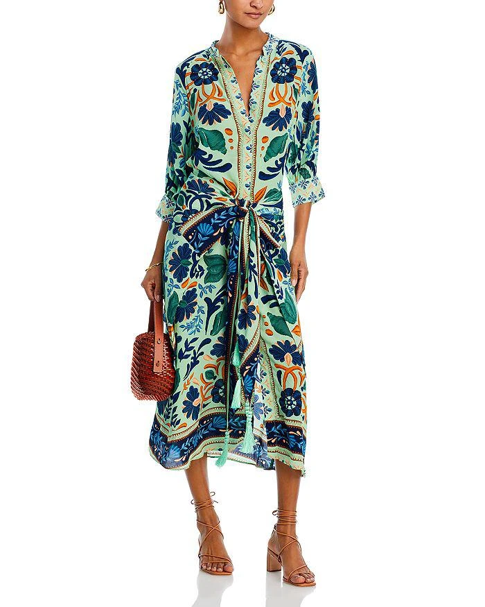 商品Farm Rio|Ocean Tapestry Midi Dress - Exclusive,价格¥2216,第3张图片详细描述