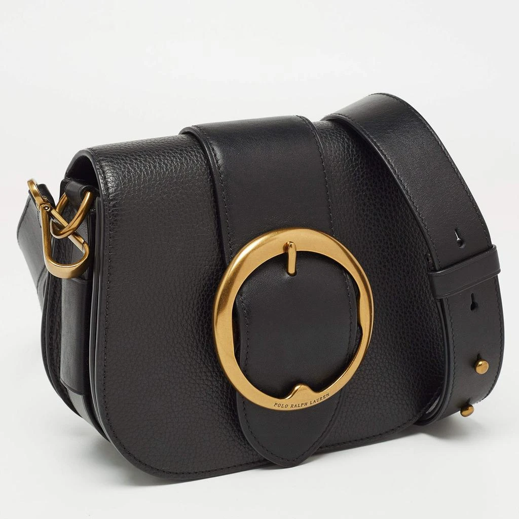 商品[二手商品] Ralph Lauren|Polo Ralph Lauren Black Leather Lennox Shoulder Bag,价格¥1928,第3张图片详细描述