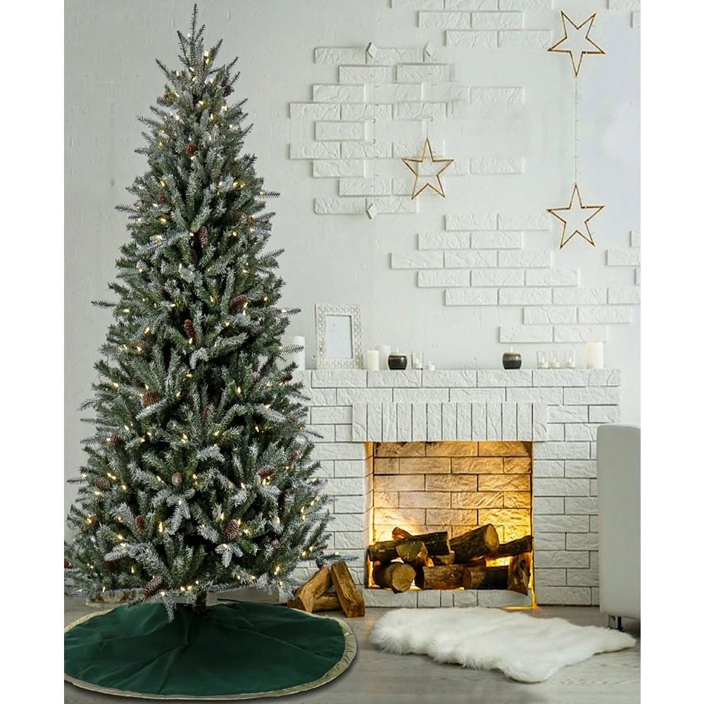 商品National Tree Company|7' Pre-Lit Snowy Olallie Pine Tree with LED Lights,价格¥11104,第2张图片详细描述