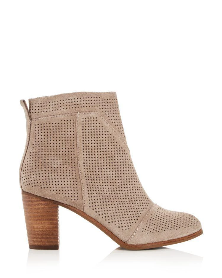 商品TOMS|Women's Lunata Perforated High Heel Booties,价格¥675,第2张图片详细描述