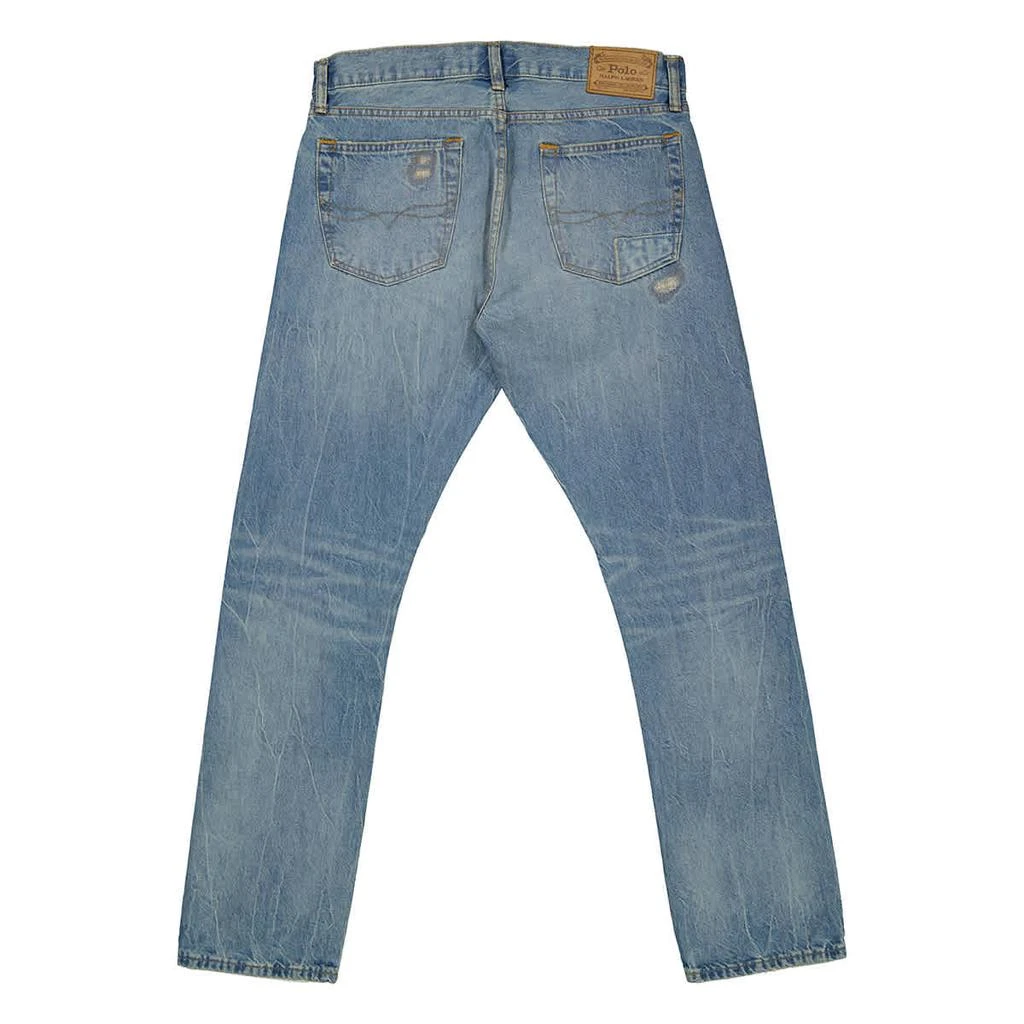 商品Ralph Lauren|Blue Cotton Denim Varick Straight-Leg Jeans,价格¥707,第2张图片详细描述